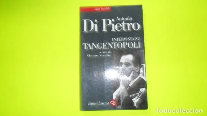Antonio di Pietro, Intervista su tangentopoli, ed. Laterza, tapa blanda, en italiano Antonio di Pietro, Intervista su tangentopoli, ed. Laterza, tapa blanda, en italiano